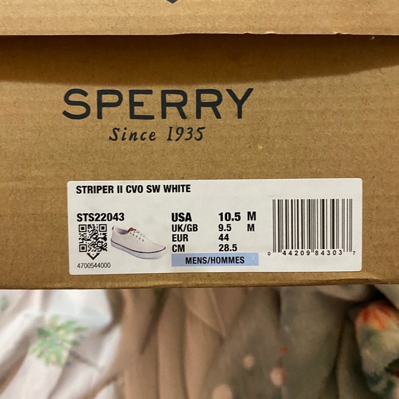 Sperry striper white size 10.5 - Picture 2 of 3